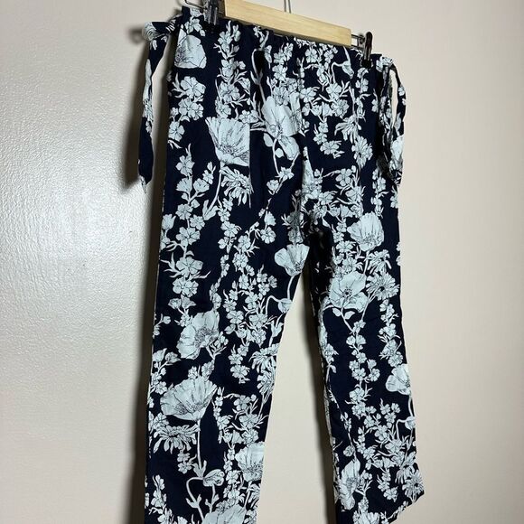 CLEARANCE! J. Crew Floral Tie-Waist Cropped Pants Size S EUC - Picture 4 of 5
